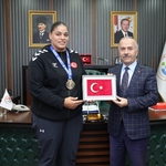 Şampiyon Öğrencimizden Rektörümüze Ziyaret