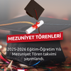 2026 Yılı Mezuniyet Törenleri